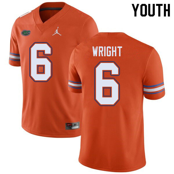 Jordan Brand Youth #6 Nay'Quan Wright Florida Gators College Football Jerseys Sale-Orange